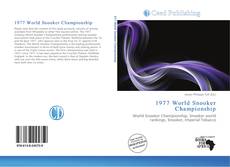 1977 World Snooker Championship kitap kapağı