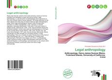 Capa do livro de Legal anthropology 