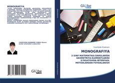 MONOGRAFIYA kitap kapağı