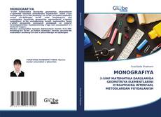 Buchcover von MONOGRAFIYA