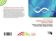 Bookcover of Valdotanian regional election, 2003