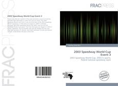 2003 Speedway World Cup Event 3的封面