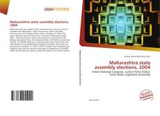 Maharashtra state assembly elections, 2004 kitap kapağı