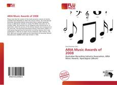 Buchcover von ARIA Music Awards of 2008