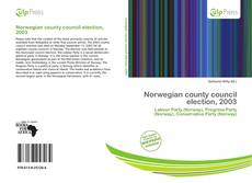 Norwegian county council election, 2003 kitap kapağı