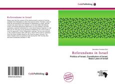 Buchcover von Referendums in Israel