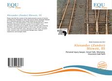 Alexander (Zander) Blewett, III的封面