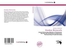 Buchcover von Gordon Birtwistle