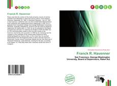 Franck R. Havenner的封面