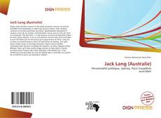 Bookcover of Jack Lang (Australie)