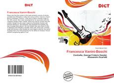 Couverture de Francesca Vanini-Boschi