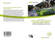 Capa do livro de 26th Independent Battery Indiana Light Artillery 