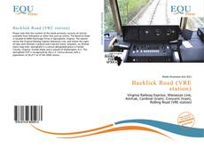 Capa do livro de Backlick Road (VRE station) 