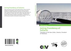 Portada del libro de Acting Presidency of Suharto