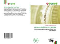 Golden Rule Savings Rate kitap kapağı