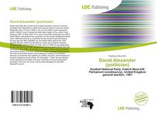 Buchcover von David Alexander (politician)