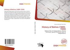 Portada del libro de History of Bolivia (1809–1920)
