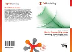 Buchcover von David Samuel Carasso