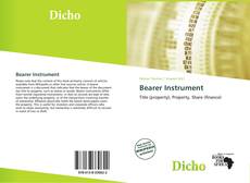 Capa do livro de Bearer Instrument 