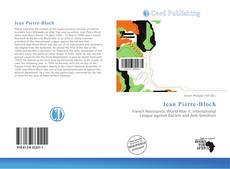 Jean Pierre-Bloch kitap kapağı