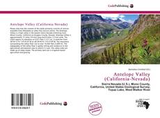 Portada del libro de Antelope Valley (California-Nevada)