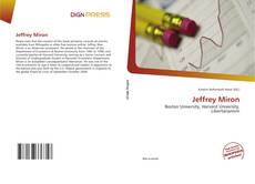 Bookcover of Jeffrey Miron