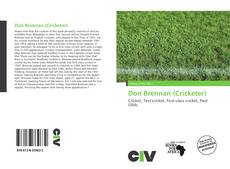 Portada del libro de Don Brennan (Cricketer)