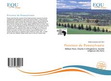 Copertina di Province de Pennsylvanie