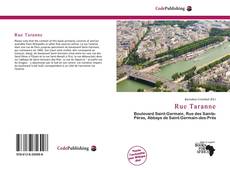 Copertina di Rue Taranne