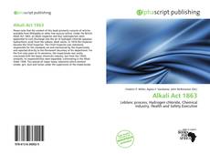 Обложка Alkali Act 1863