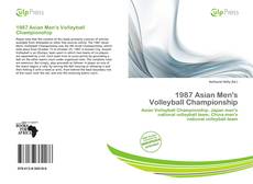 Borítókép a  1987 Asian Men's Volleyball Championship - hoz