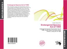 Buchcover von Endangered Species Act of 1969