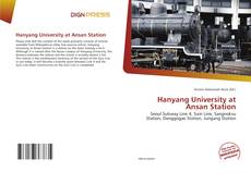 Hanyang University at Ansan Station的封面