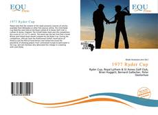 Portada del libro de 1977 Ryder Cup