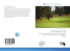 1929 Ryder Cup的封面