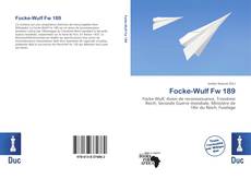 Portada del libro de Focke-Wulf Fw 189
