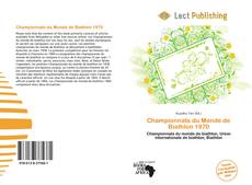 Borítókép a  Championnats du Monde de Biathlon 1970 - hoz