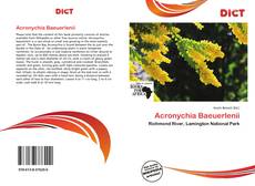 Copertina di Acronychia Baeuerlenii
