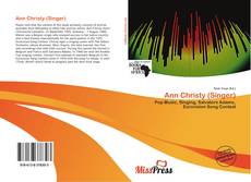Capa do livro de Ann Christy (Singer) 