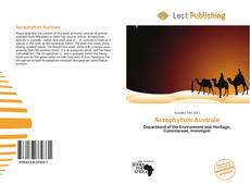 Bookcover of Acrophyllum Australe