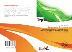 Capa do livro de Aleksandr Gostenin 