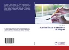 Couverture de Fundamentals of Statistical Techniques