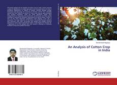 Couverture de An Analysis of Cotton Crop in India