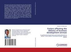 Buchcover von Factors affecting the delivery of business development services
