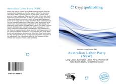 Capa do livro de Australian Labor Party (NSW) 