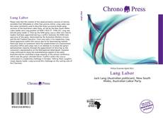 Buchcover von Lang Labor