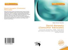 Bookcover of David Horowitz (Consumer Advocate)