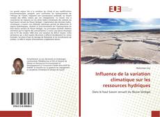 Portada del libro de Influence de la variation climatique sur les ressources hydriques
