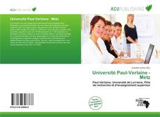 Buchcover von Université Paul-Verlaine - Metz