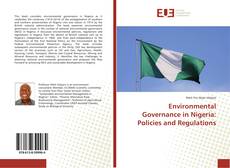 Copertina di Environmental Governance in Nigeria: Policies and Regulations